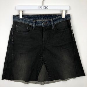 6397 Skinny Skirt Skinny Dirty Washer Black Fade